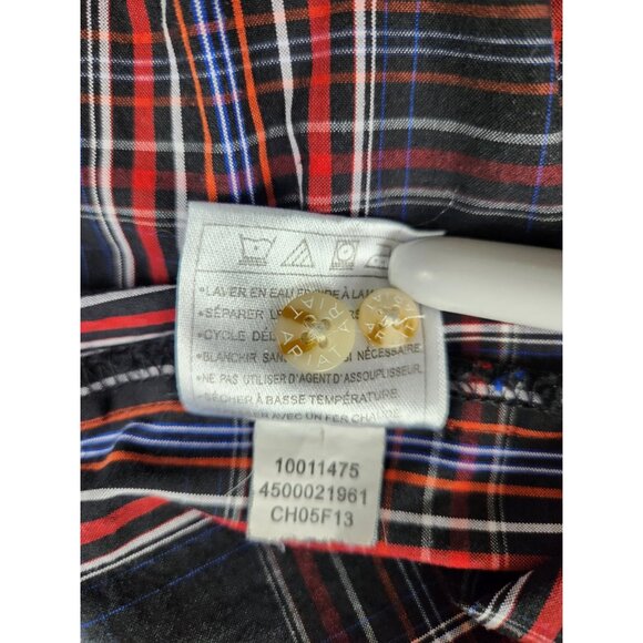 Ariat Men's Pro Series Long Sleeve Shirt Medium Multi Color Plaid Blue Red - Picture 7 of 14